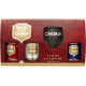 Chimay Red 9% + Triple 8% + Blue 7% + beer