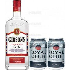 Gibson's London Dry 700ml + Tonic Royal Club 330ml x 2pcs