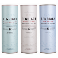 BenRiach 43% 10yr + BenRiach The Smoky 46% 10yr + BenRiach 12yr 46%