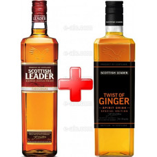 Scottish Leader 3yr 40% + Scottish Leader Twist of ginger 35%