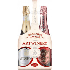 Artemovskoe white semi-sweet 750ml + Artwine rose brut 750ml