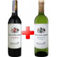 GVG Chantecaille Bordeaux Rouge red + Blanc white