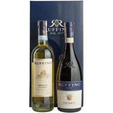 Ruffino Chianti red 13% + Ruffino Orvieto white 12%