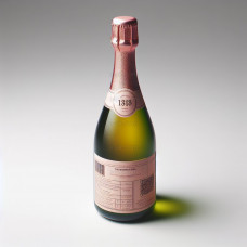 Festive children's champagne with strawberry flavor